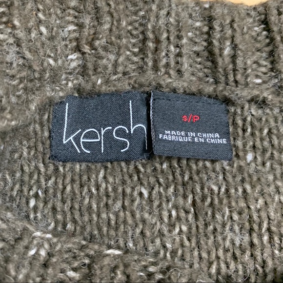 Kersch Hand Knit Brown Flower Crop Sweater - Picture 5 of 6